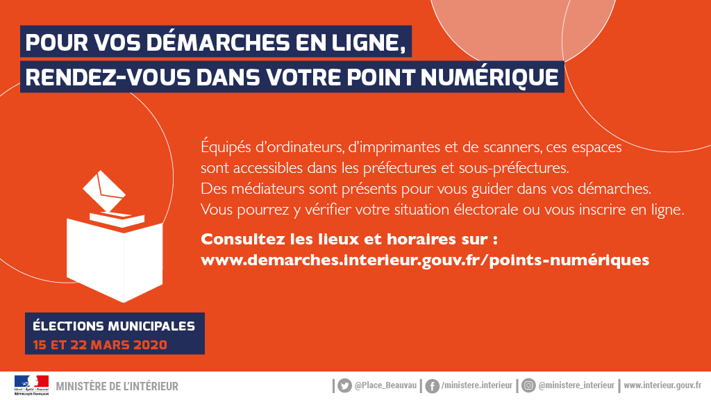 Pour vos démarches en ligne, rendez-vous dans vodive point numérique